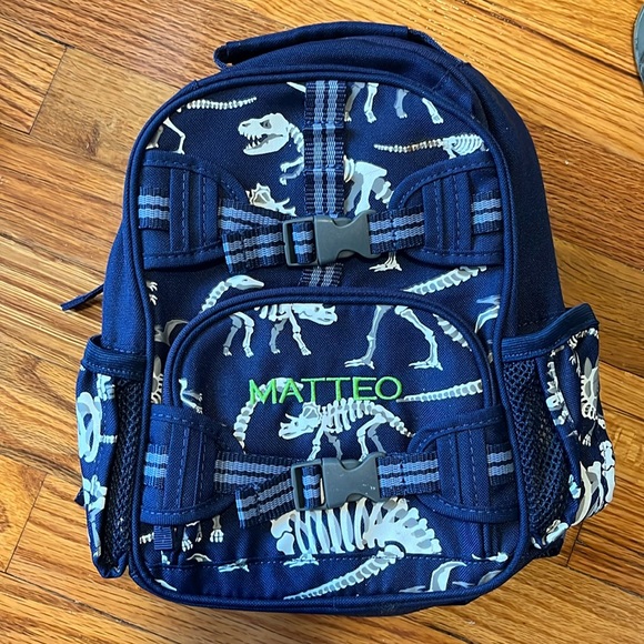 Mini Backpack Kids Pottery Barn Monogram “Matteo” - Picture 1 of 12